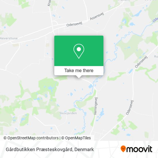 Gårdbutikken Præsteskovgård map