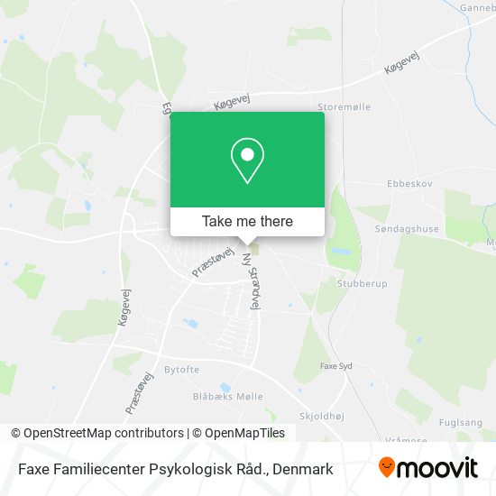 Faxe Familiecenter Psykologisk Råd. map