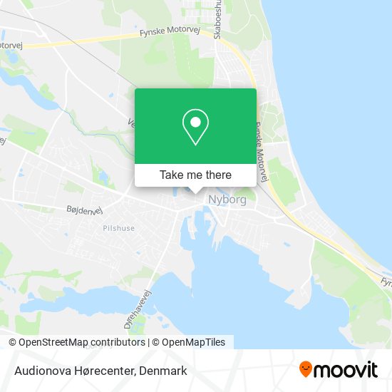 Audionova Hørecenter map