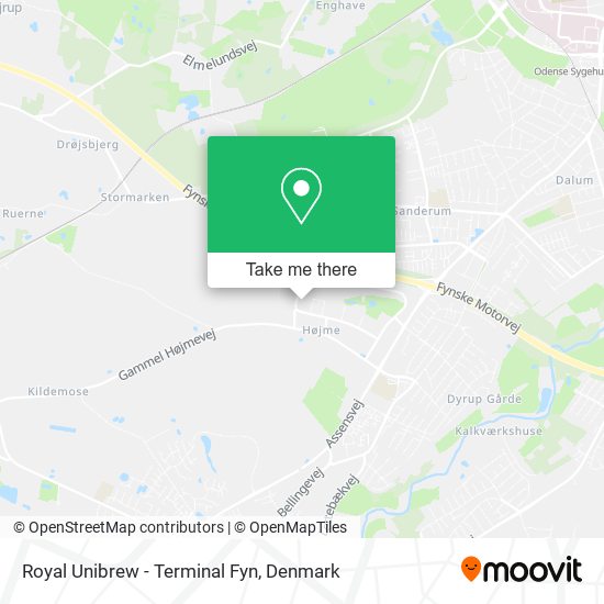 Royal Unibrew - Terminal Fyn map