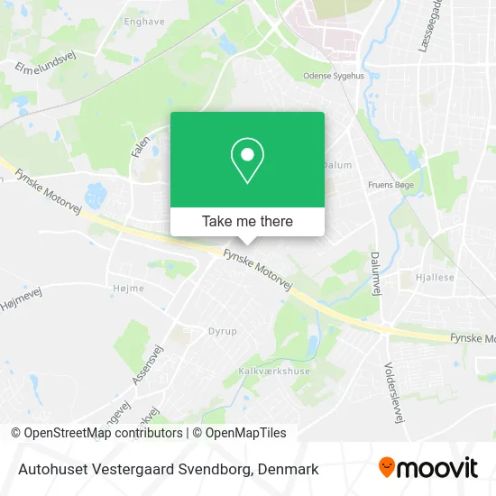 Autohuset Vestergaard Svendborg map