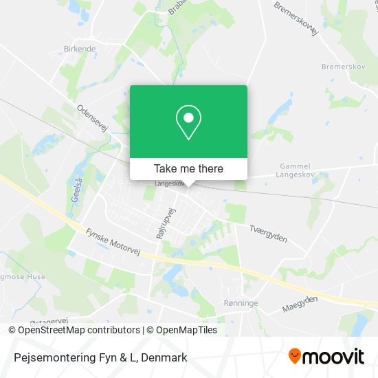 Pejsemontering Fyn & L map