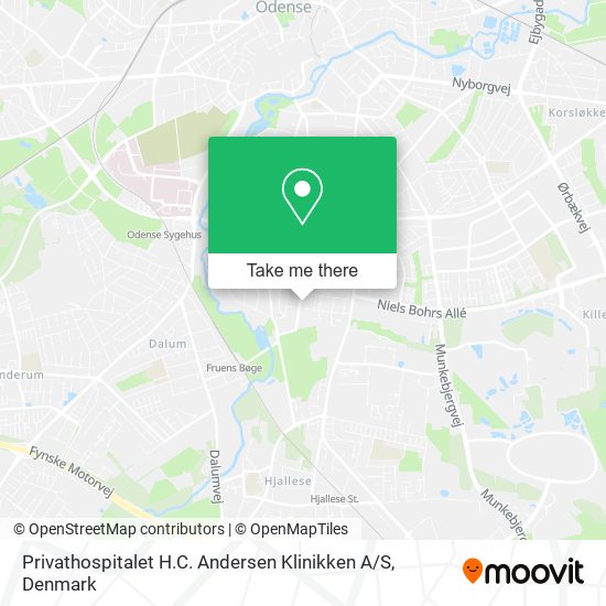 Privathospitalet H.C. Andersen Klinikken A / S map