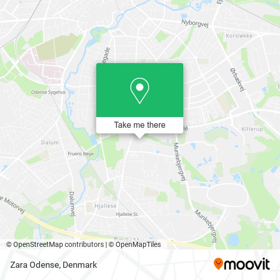 Zara Odense map