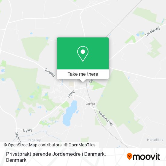 Privatpraktiserende Jordemødre i Danmark map