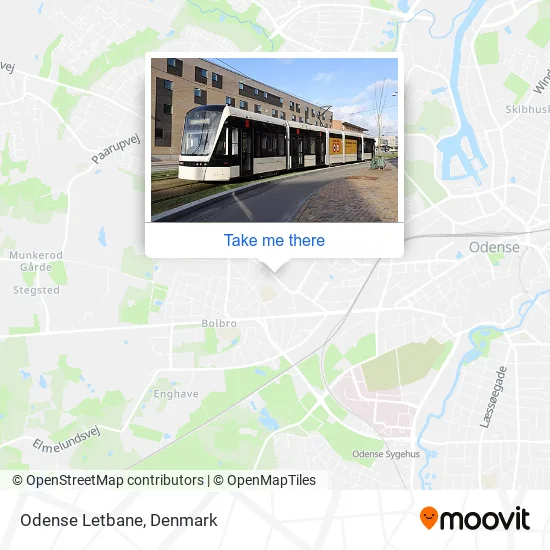 Odense Letbane map