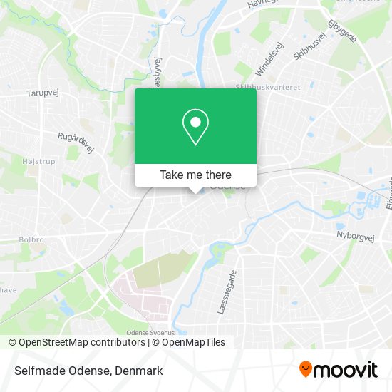 Selfmade Odense map