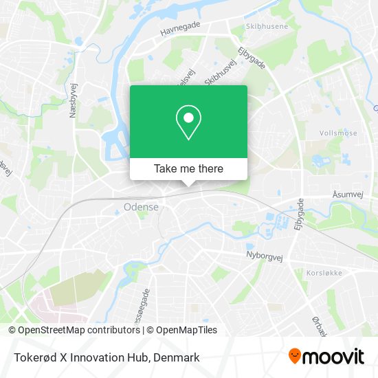 Tokerød X Innovation Hub map