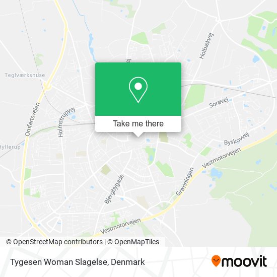 Tygesen Woman Slagelse map