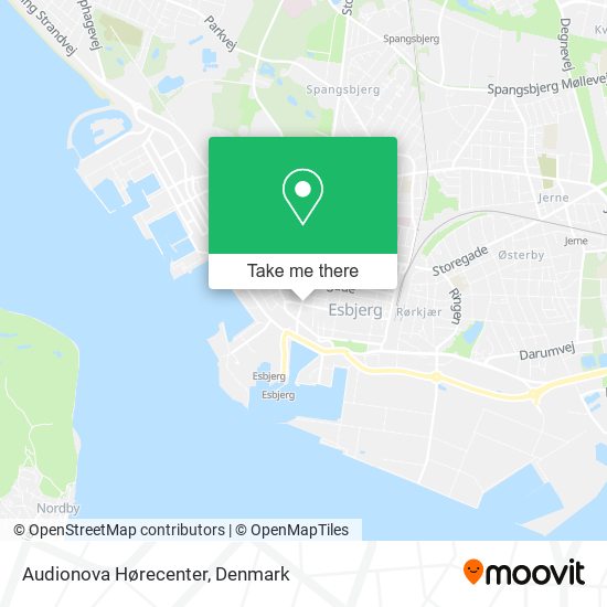 Audionova Hørecenter map