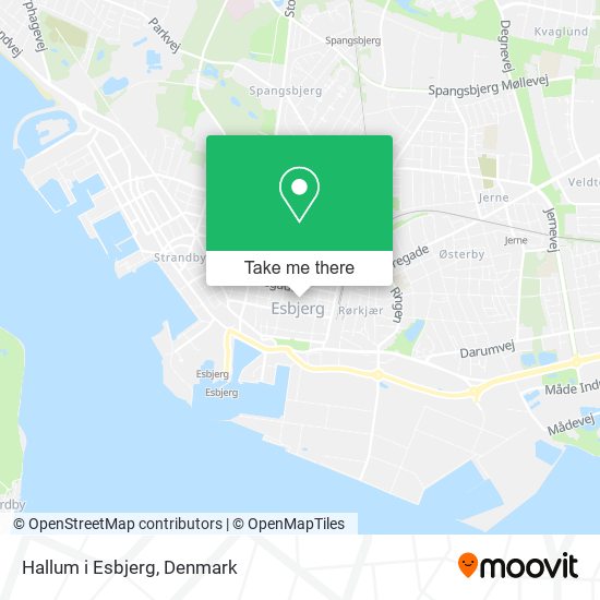 Hallum i Esbjerg map