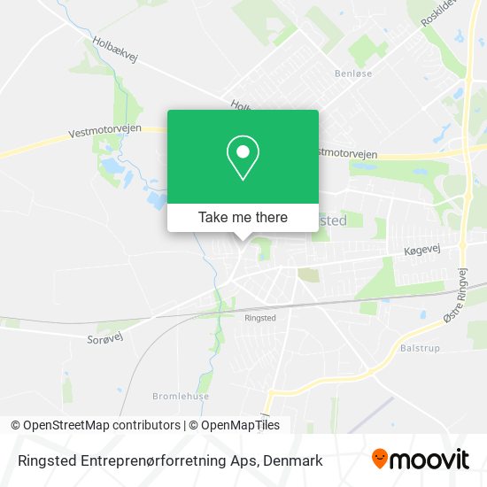 Ringsted Entreprenørforretning Aps map