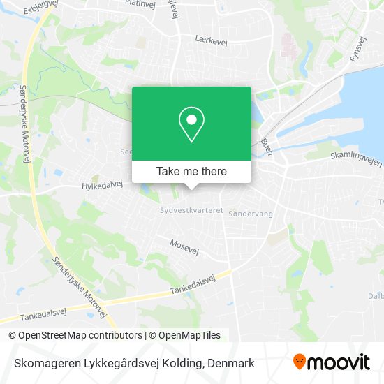 Skomageren Lykkegårdsvej Kolding map