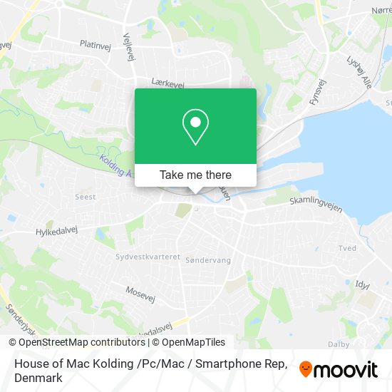 House of Mac Kolding /Pc / Mac / Smartphone Rep map