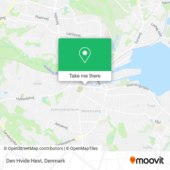 Den Hvide Hest map
