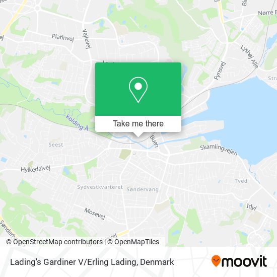 Lading's Gardiner V / Erling Lading map