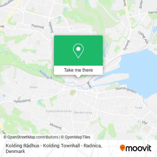 Kolding Rådhus - Kolding Townhall - Radnica map