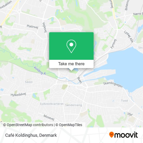 Café Koldinghus map