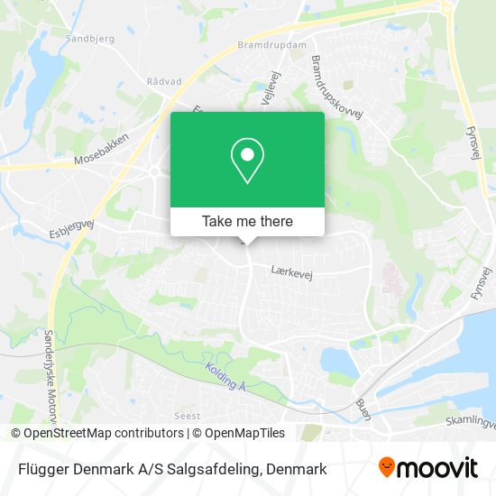 Flügger Denmark A / S Salgsafdeling map