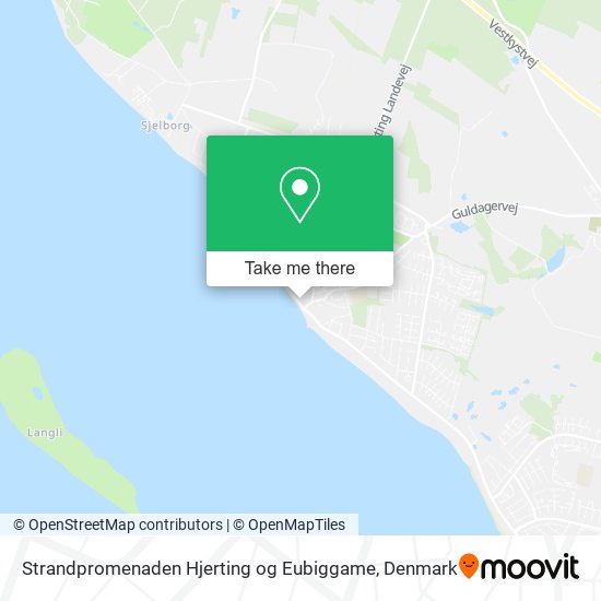 Strandpromenaden Hjerting og Eubiggame map