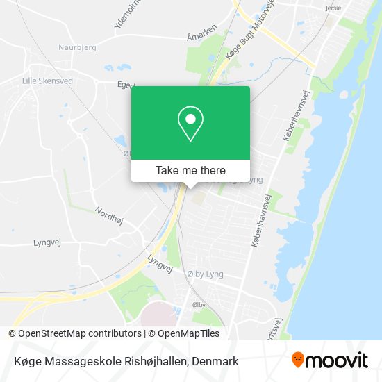 Køge Massageskole Rishøjhallen map