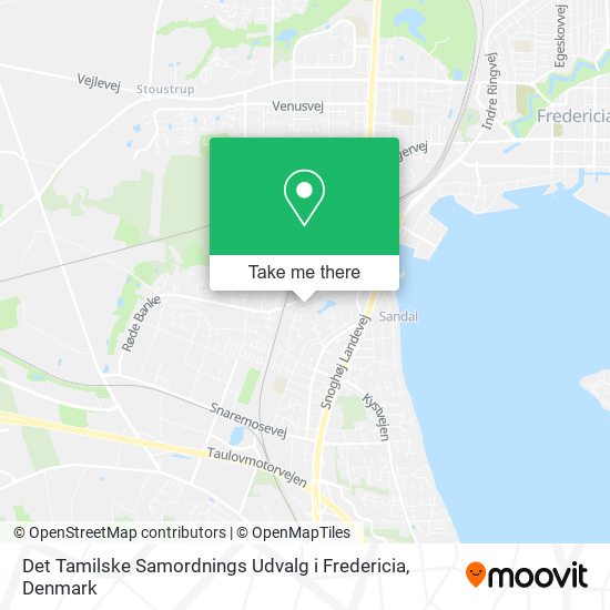 Det Tamilske Samordnings Udvalg i Fredericia map