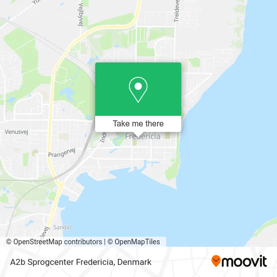 A2b Sprogcenter Fredericia map
