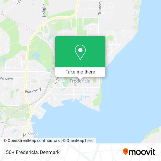 50+ Fredericia map