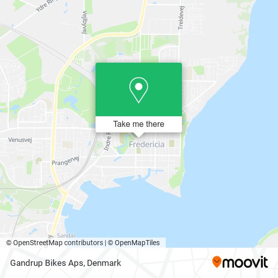 Gandrup Bikes Aps map