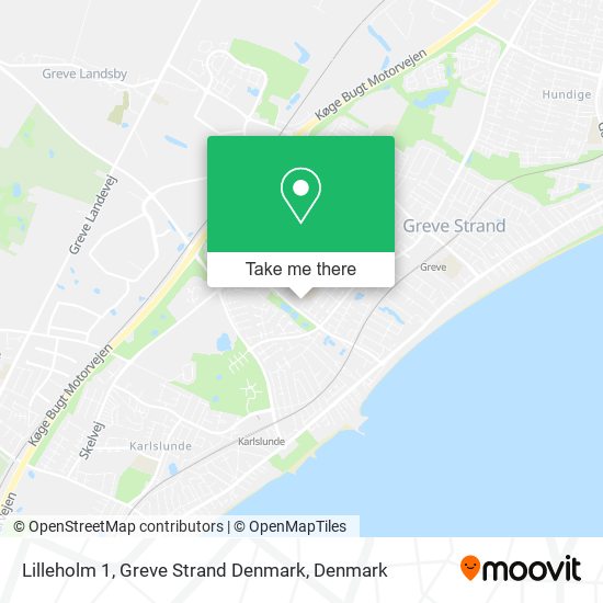 Lilleholm 1, Greve Strand Denmark map