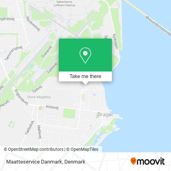 Maatteservice Danmark map