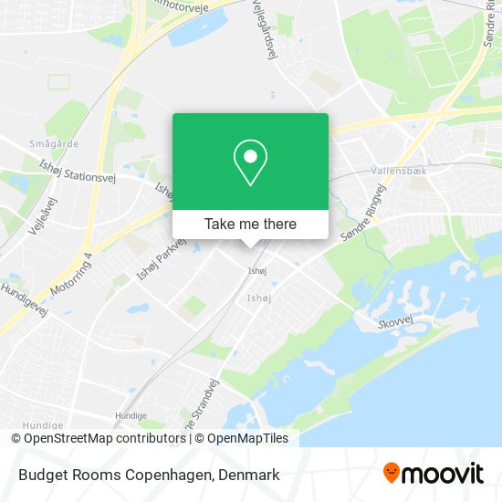 Budget Rooms Copenhagen map