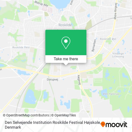 Den Selvejende Institution Roskilde Festival Højskole map