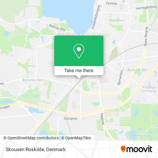 Skousen Roskilde map