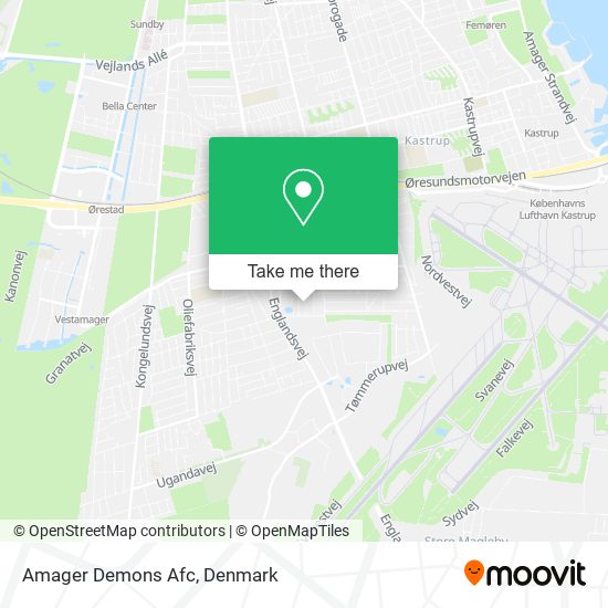 Amager Demons Afc map