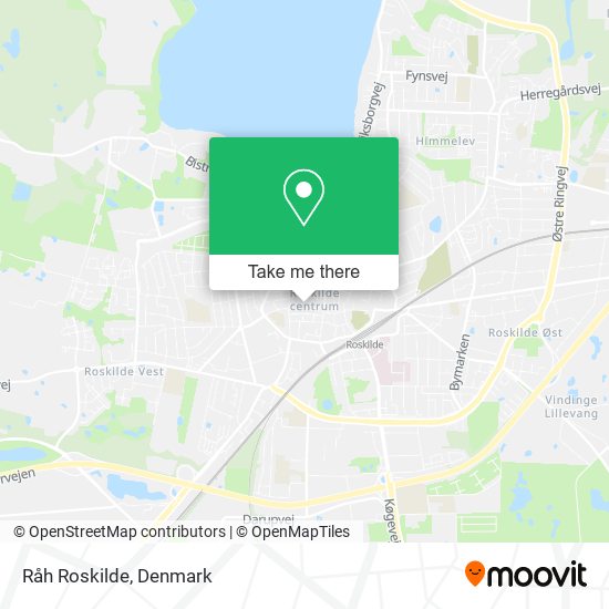 Råh Roskilde map