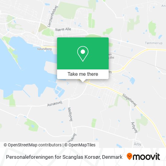 Personaleforeningen for Scanglas Korsør map