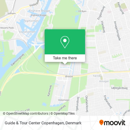 Guide & Tour Center Copenhagen map