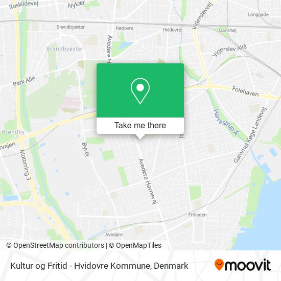 Kultur og Fritid - Hvidovre Kommune map