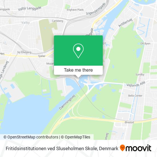 Fritidsinstitutionen ved Sluseholmen Skole map