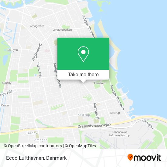 How get to Ecco Lufthavnen in Tårnby by or Metro?