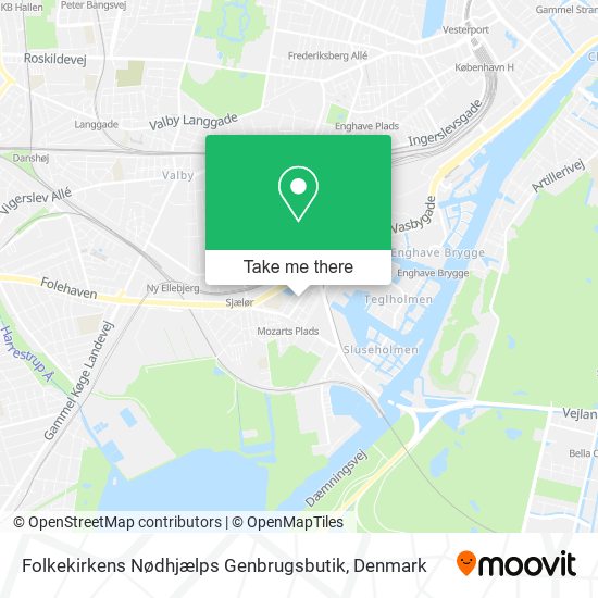 Folkekirkens Nødhjælps Genbrugsbutik map