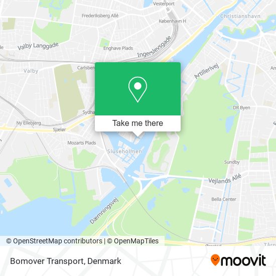 Bomover Transport map