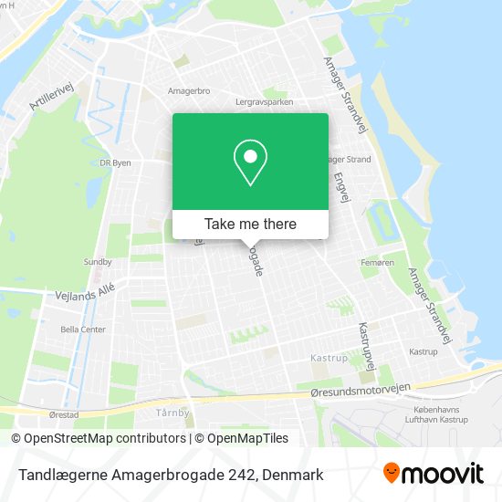 Tandlægerne Amagerbrogade 242 map