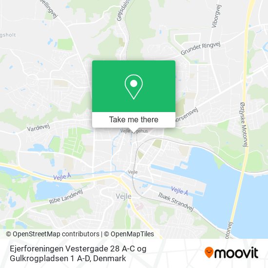 Ejerforeningen Vestergade 28 A-C og Gulkrogpladsen 1 A-D map