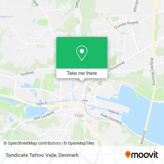 Syndicate Tattoo Vejle map