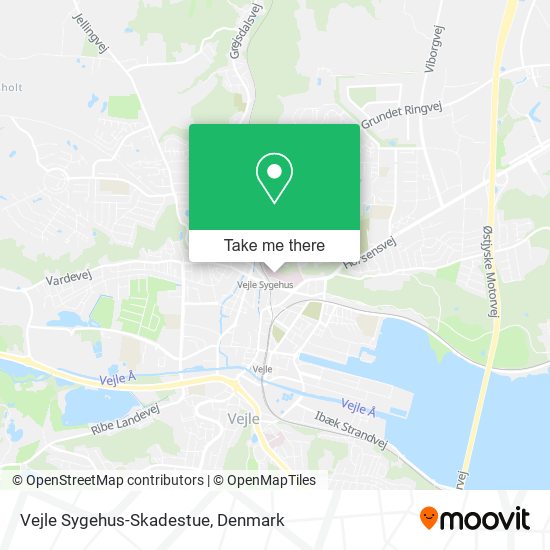 Vejle Sygehus-Skadestue map