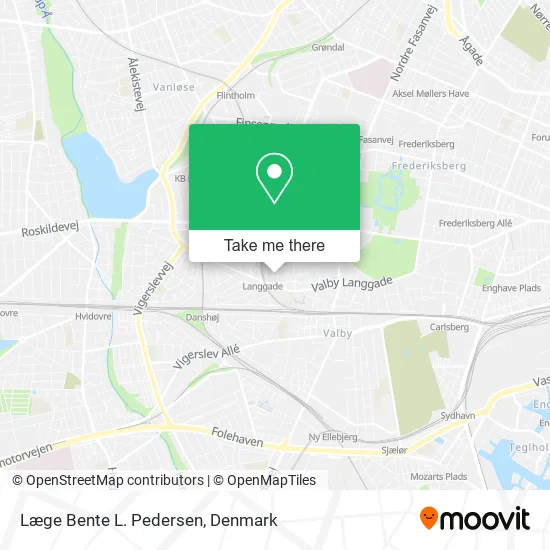 Læge Bente L. Pedersen map
