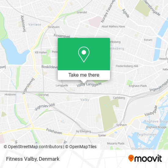 Fitness Valby map