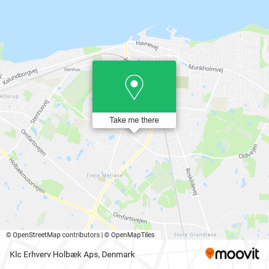 Klc Erhverv Holbæk Aps map